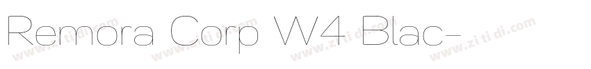 Remora Corp W4 Blac字体转换